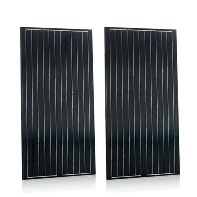 سعر جيد لوحة شمسية زجاجية أحادية الطاقة الكهروضوئية 150w 160w 180w 12v لوحة شمسية متعدد البلورات الانترنت