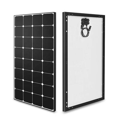 سعر جيد 100W 12V لوح شمسي صلب أحادي خارج الشبكة الطاقة الكهروضوئية للخييم RV المياه العربة الانترنت