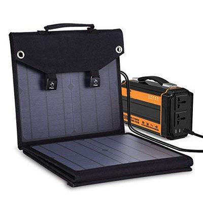 سعر جيد لوحة شمسية محمولة قابلة للطي 100W كل شيء في وحدة واحدة لوحة شمسية لسيارة RV التخييم الهاتف الذكي معسكر RV الهاتف المحمول أجهزة الكمبيوتر المحمولة الانترنت