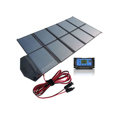 سعر جيد 250W مجموعة الألواح الشمسية القابلة للطي 12V شاحن الطاقة الشمسية القابلة للطي فائق الخفيفة مع منفذ USB الانترنت