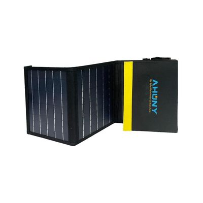 سعر جيد لوحة شمسية قابلة للطي 22W IPX4 مضاد للماء شاحن شمسي مزدوج USB لمخيم المشي RV الانترنت