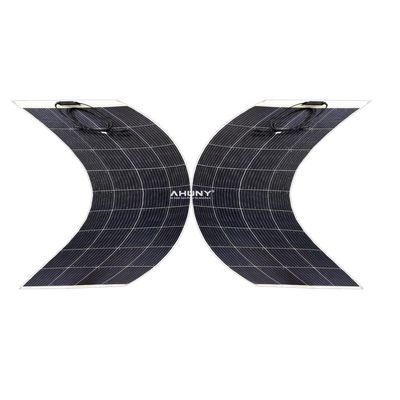 سعر جيد قابلة للمشي دائمة 150w نصف مرنة لوحة شمسية مضادة للنزول خطوة على وحدات PV أحادية لا شق مخفي الانترنت