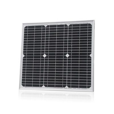 سعر جيد وحدة الطاقة الشمسية الضوئية الزجاجية الصلبة 20W للشحن البطارية 12V DC الانترنت