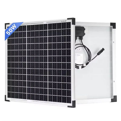 50W PERC أداء عالية الفضة الطاقة الوحيدة الطاقة الشمسية لوحة بطارية خلية PV وحدة شحن مجموعة لمخيم RV القافلة الشمسية