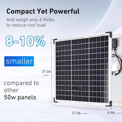 50w 60w لوحات PV أحادية البلورات الخلية الشمسية الإطار الفضي الزجاج الشفاف الثنائي للرياح القوية الثلجية المناخ القاسي