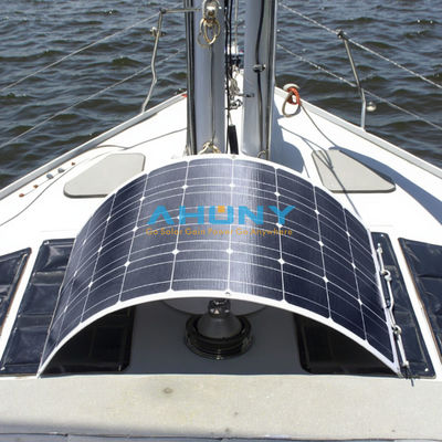 سعر جيد 100 واط مجموعة ألواح شمسية مرنة من Sunpower أحادية الخلية وكابل قياسي TUV متضمن لوحة شمسية مرنة أحادية الخلية من الدرجة A الانترنت