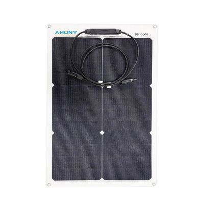 سعر جيد ألواح ABC الطاقة الكهروضوئية HPBC الخلية الحرة سقف المجمد سياج ألواح شمسية 50W 12V مرنة الانترنت